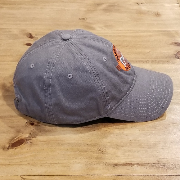 Oklahoma State Cowboys DAD Father OSU Hat Cap The Game Circle Logo Gray - Picture 5 of 11